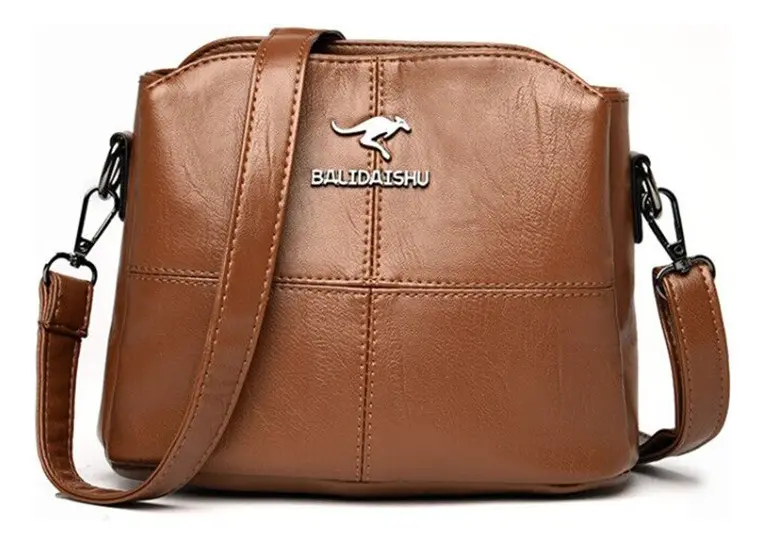 Bolsa feminina tiracolo marrom pequena