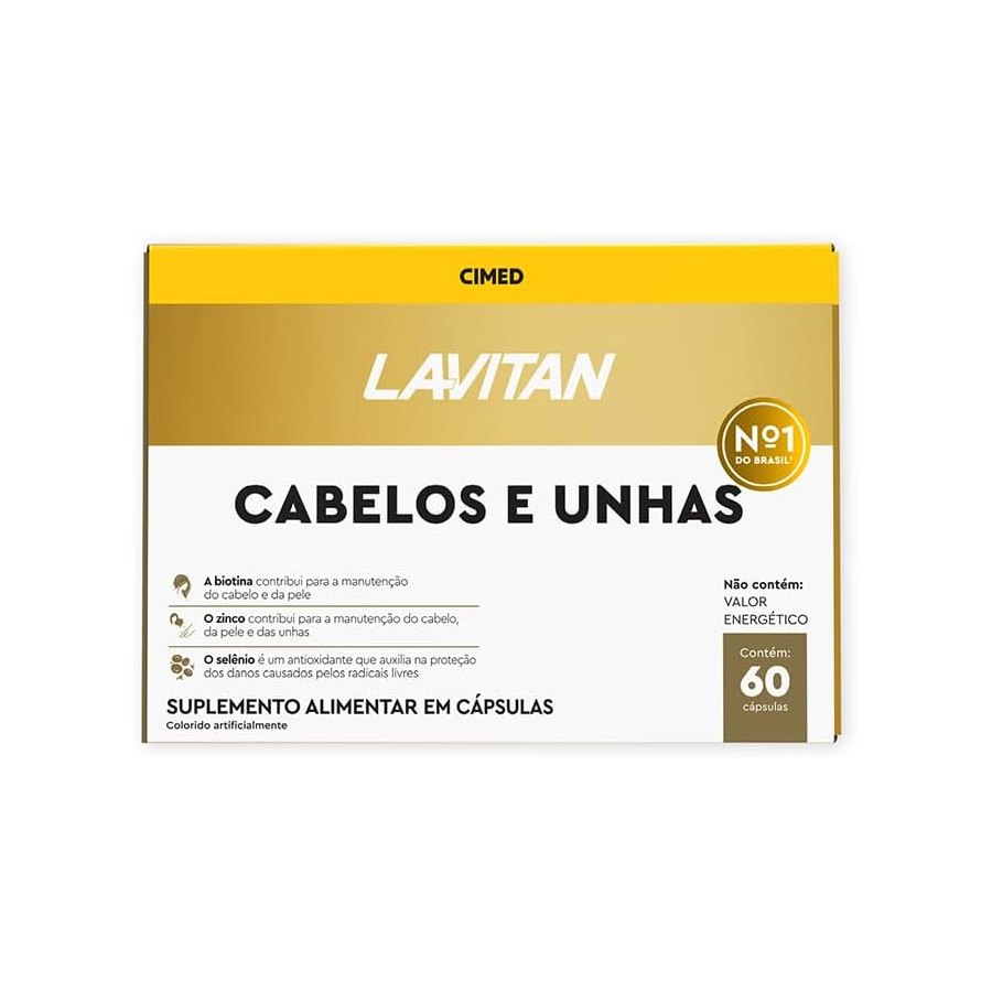 Lavitan Cabelos e Unhas 60 cápsulas
