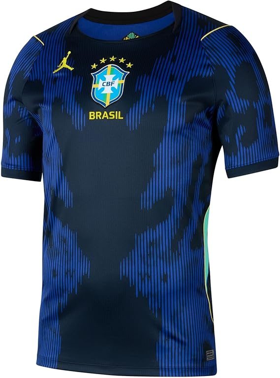 Camisa Brasil preta e azul estilo treino