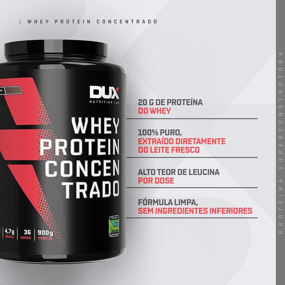 DUX Whey Protein Concentrado 900g - imagem do produto