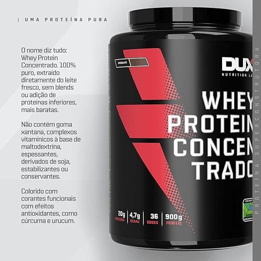 DUX Whey Protein Concentrado 900g - imagem do produto