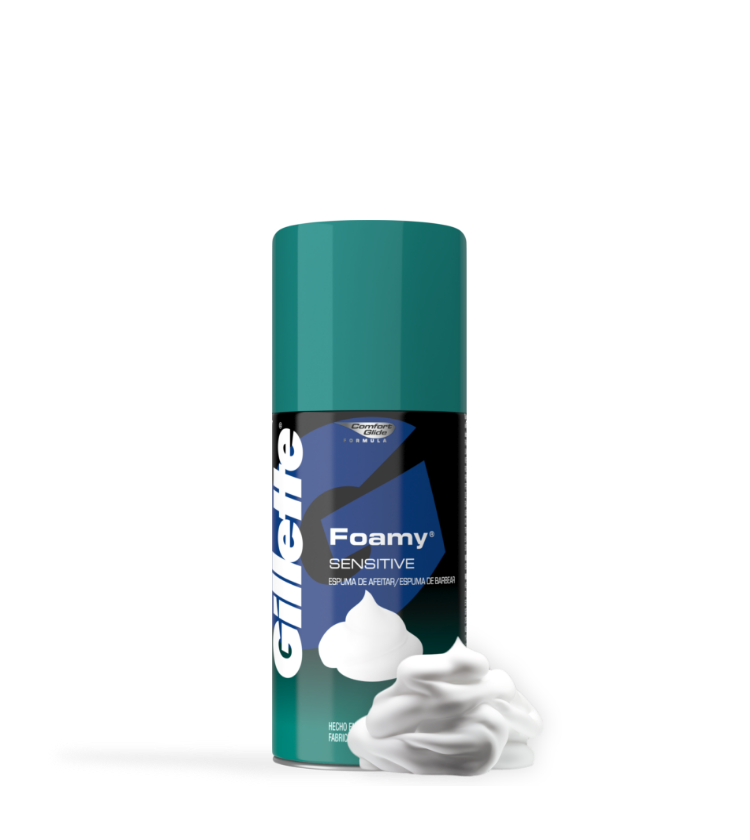 Gillette Espuma de Barbear Foamy Sensitive 175 g
