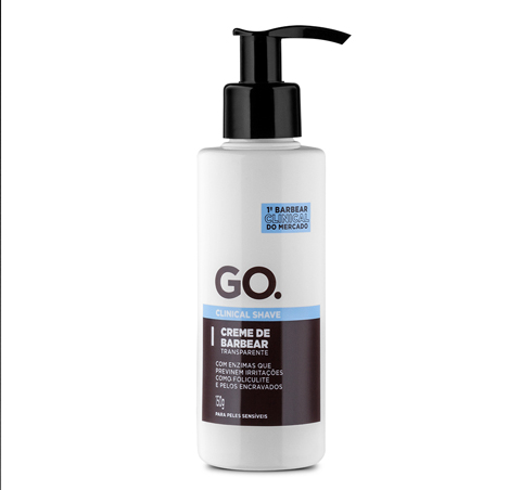 GO Clinical Shave Creme de Barbear Transparente