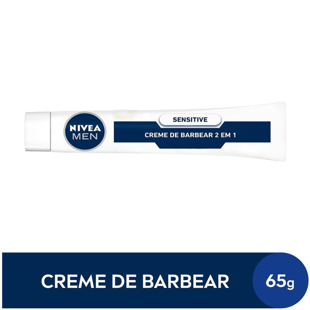 NIVEA MEN Creme de Barbear Sensitive 2 em 1 65 g