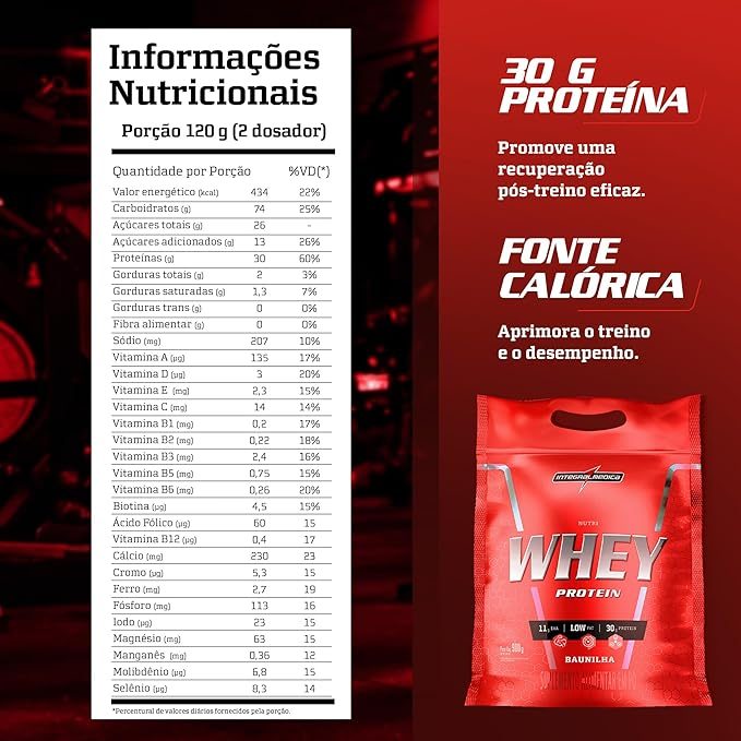 Nutri Whey Integralmedica Baunilha 900g - imagem do produto