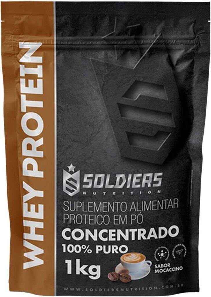 Soldiers Whey Protein Concentrado 1kg Mocaccino imagem 1
