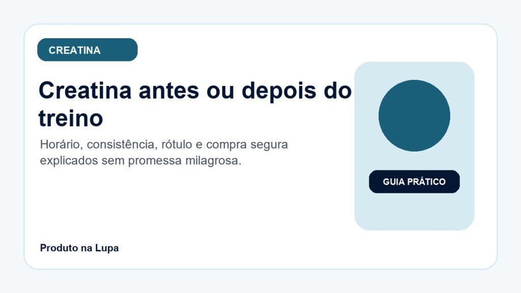 Creatina antes ou depois do treino: o que realmente importa na escolha