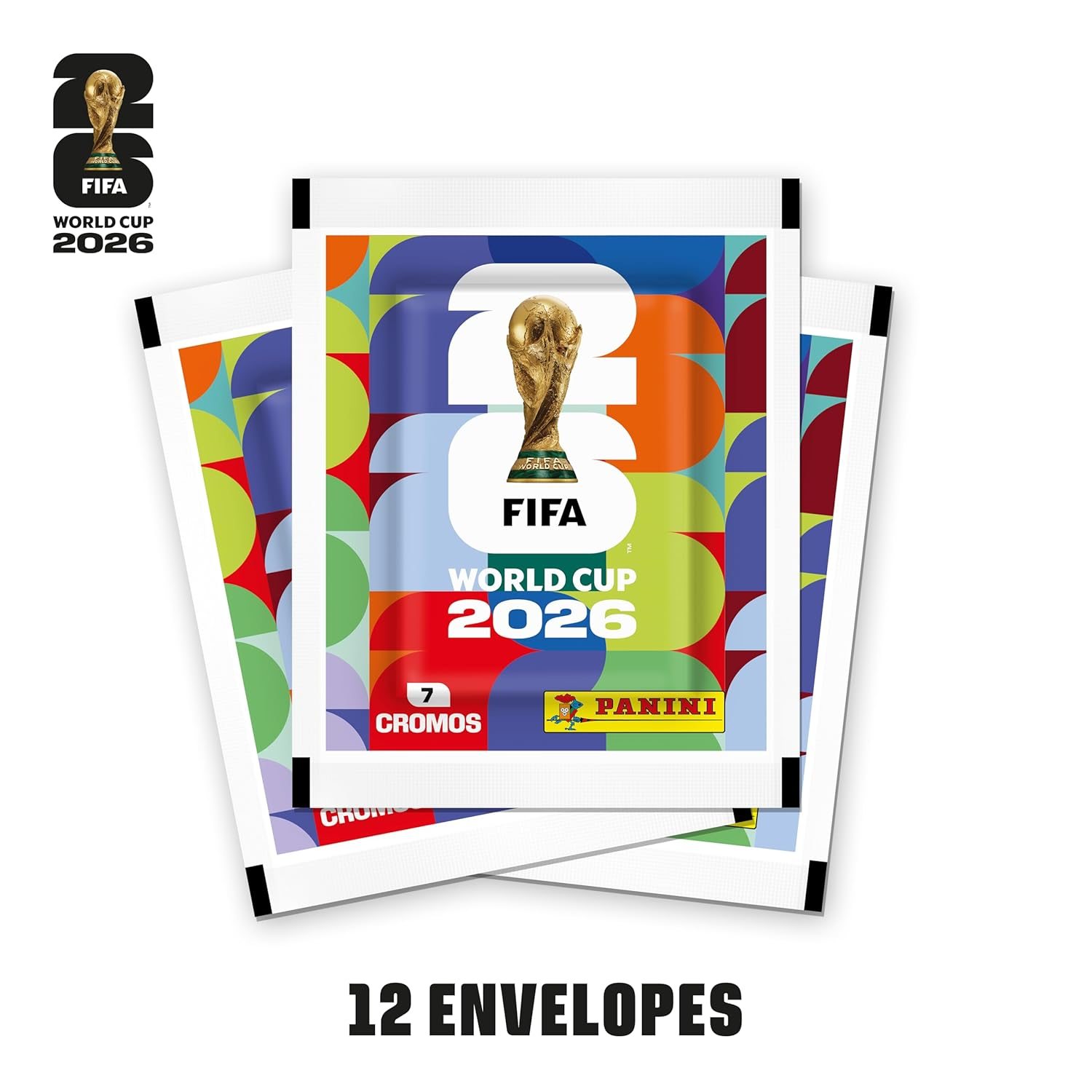 Kit com 12 envelopes Copa 2026