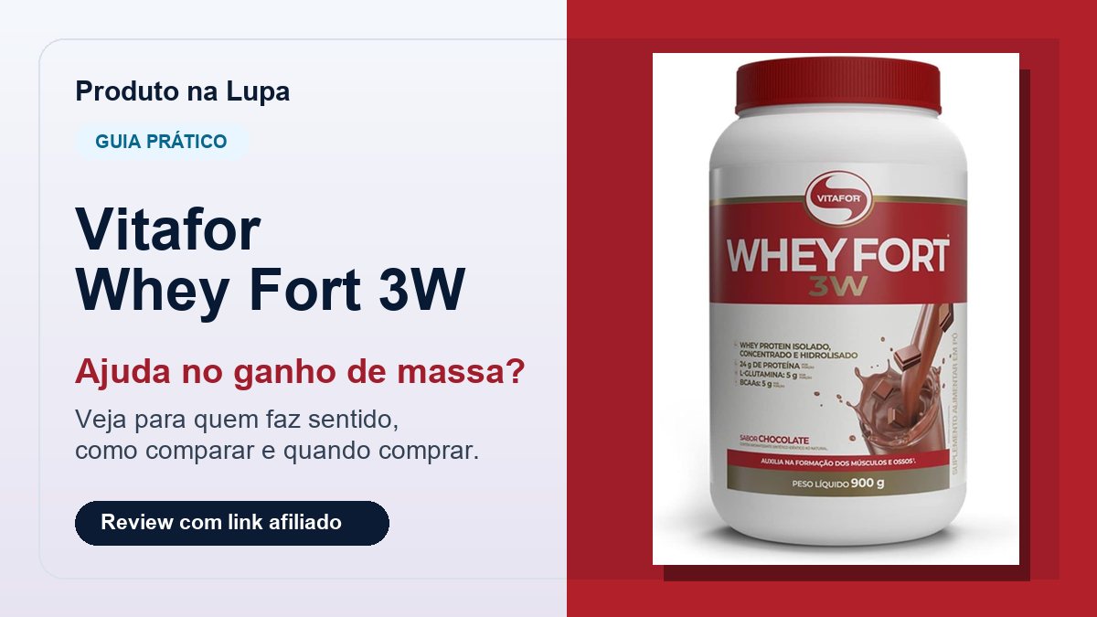 Pote Vitafor Whey Fort 3W Chocolate 900g