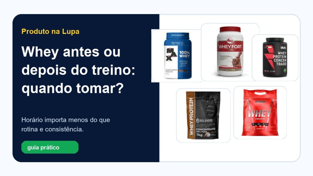 Whey antes ou depois do treino: quando tomar?
