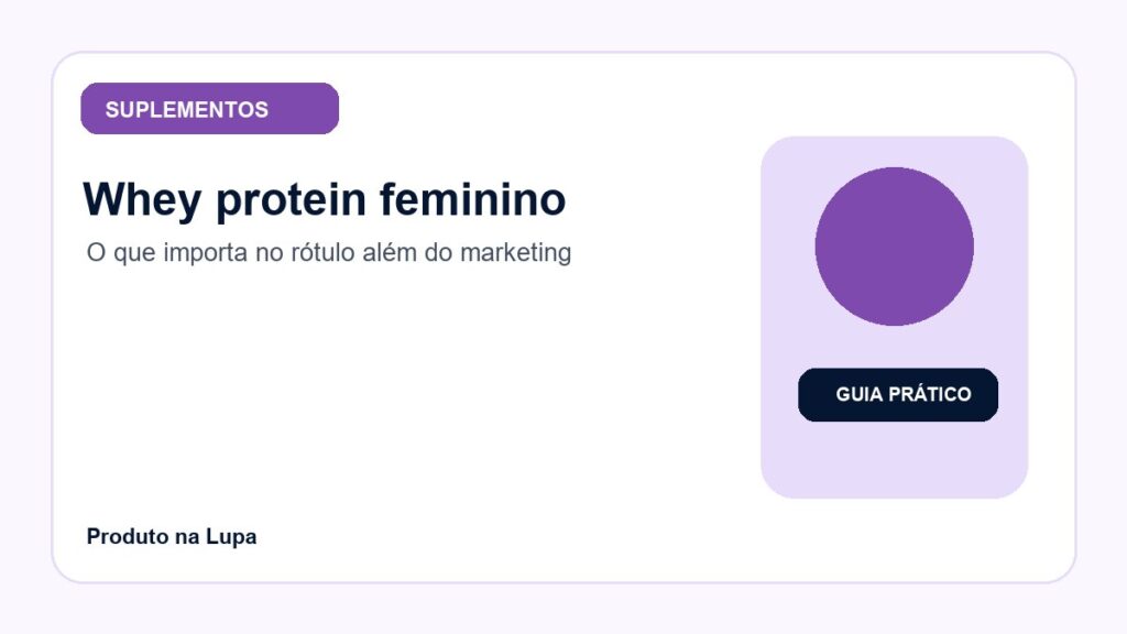 Whey protein feminino